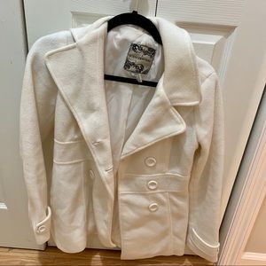 White pea coat